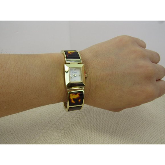 NWOT   CHICO’S FAUX-TORTOISE STRAP WATCH - Picture 5 of 11